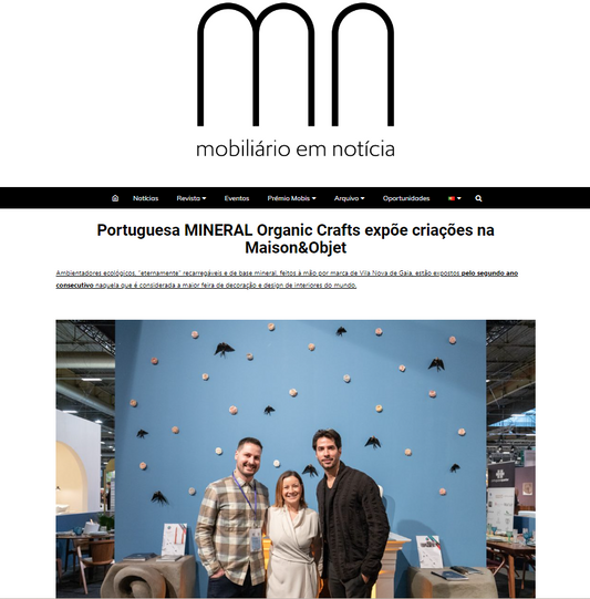 MINERAL em destaque na revista Mobiliário em Notícia
