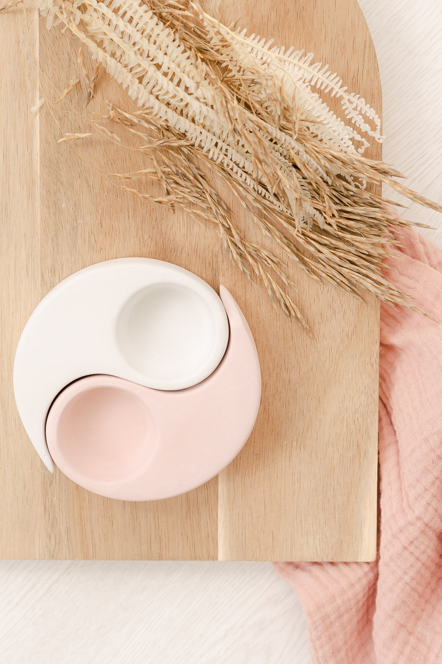 Tealight Yin Yang (as 2 peças)