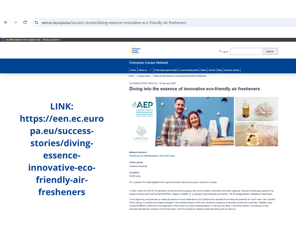 Reconhecimento oficial da Comissão Europeia (Enterprise Europe Network)