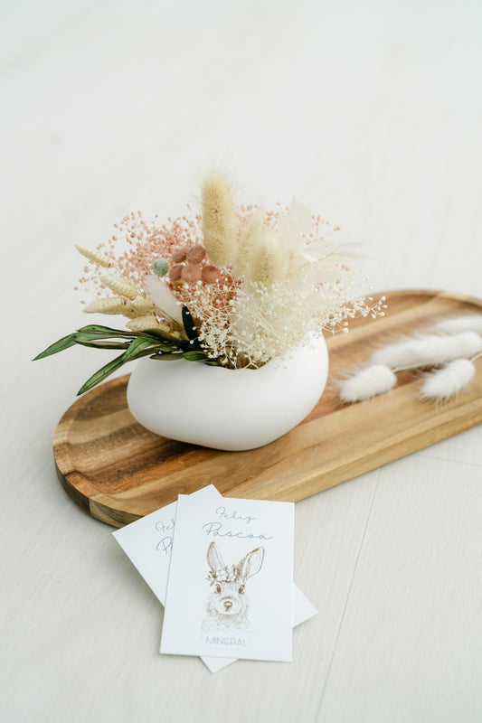 Ovo horizontal com flores